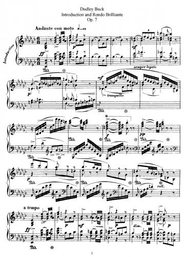 Buck - Introduction and Rondo Brilliante, Op. 7 - Score