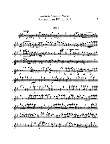 Mozart - Serenade in Bb Major, K. 361