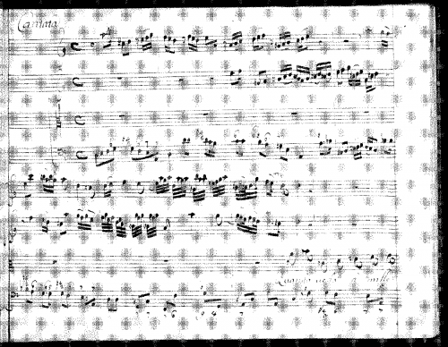 Bononcini - Quando a mille rose - Score