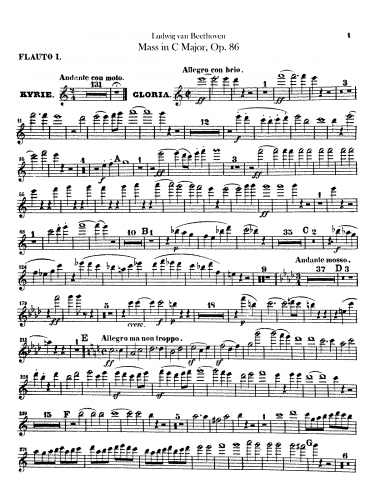 Beethoven - Mass in C, Op. 86