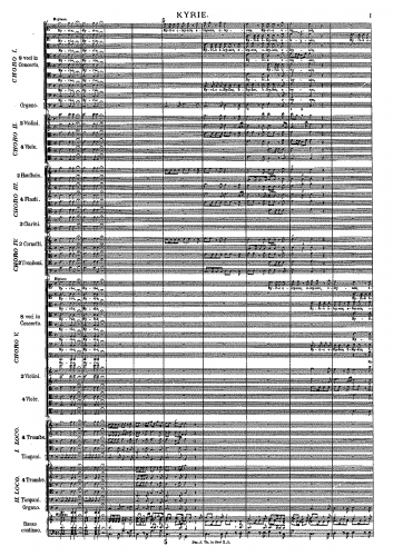 Biber - Missa Salisburgensis - Score