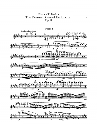 Griffes - The Pleasure Dome of Kubla Khan - For Orchestra (Composer)