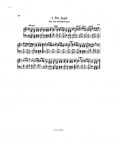 Mozart - die Jagd - Score