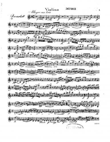 Dressler - Quartet No. 1 for Flute and Strings, Op. 30
