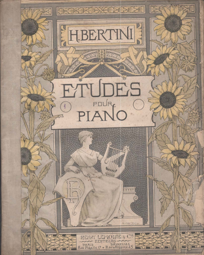 Bertini - 25 Etudes faciles et progressives - Piano Score - Covers & Title Page