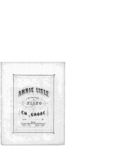 Grobe - Annie L'Isle, with variations - Score