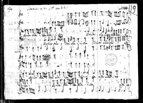 Caresana - Litany 1694 - Score