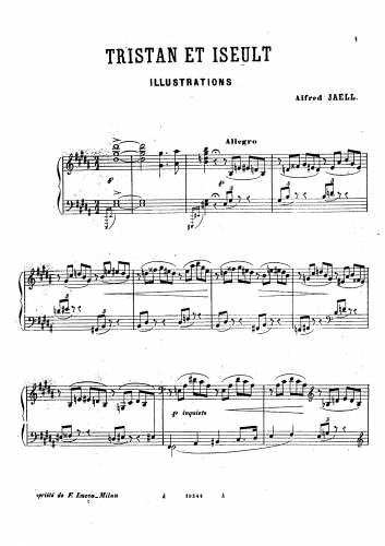 Jaëll - Illustrations on Tristan und Isolde - Score