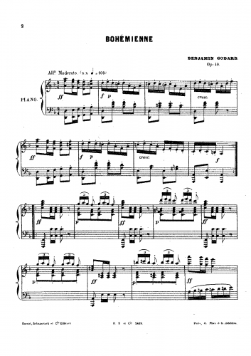 Godard - Bohémienne, Op. 40 - Score