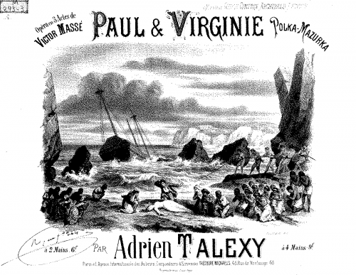 Talexy - Polka-mazurka sur 'Paul et Virginie' - Score