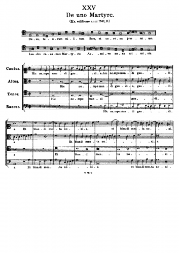 Victoria - Deus, tuorum militum - Score