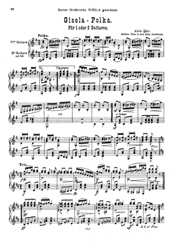 Götz - Gisela-Polka - Score