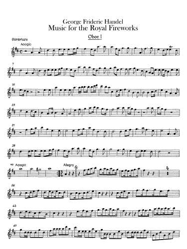 Handel - Music for the Royal Fireworks, HWV 351