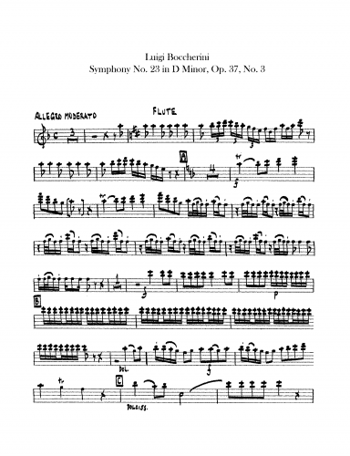 Boccherini - Symphony in D minor, G. 517