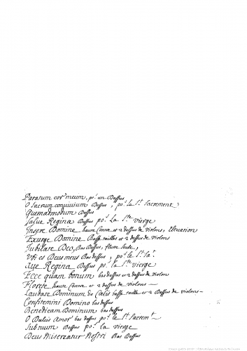 Campra - Motets - Chorus Scores