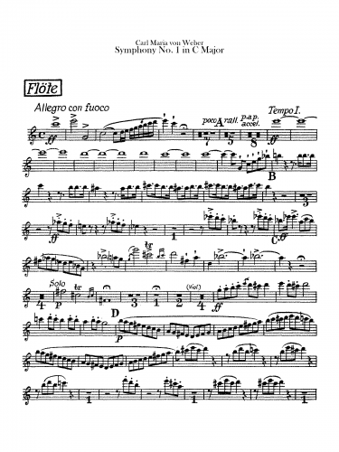Weber - Symphony No. 1