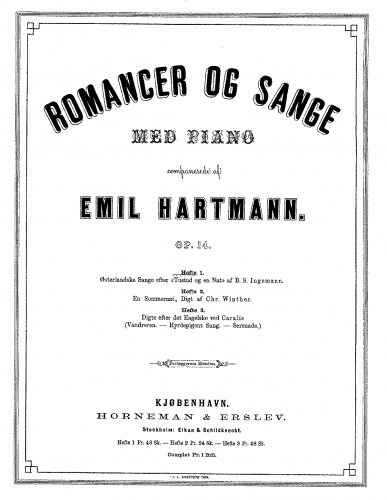 Hartmann - Romancer og Sange