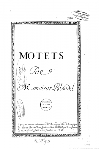 Blondel - 12 Motets - Complete