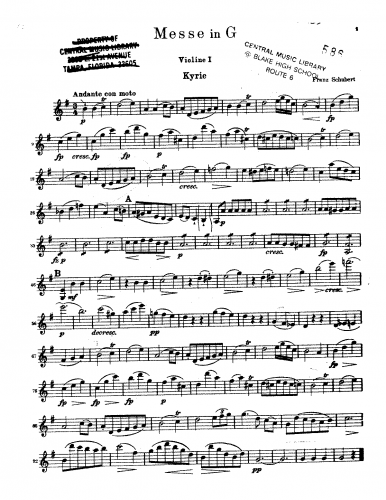 Schubert - Mass in G Major