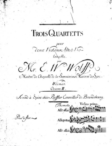 Wolf - 3 String Quartets