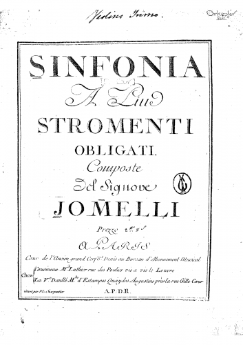 Jommelli - Artaserse - Sinfonia