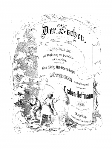 Graben-Hoffmann - Der Zecher - Complete  score