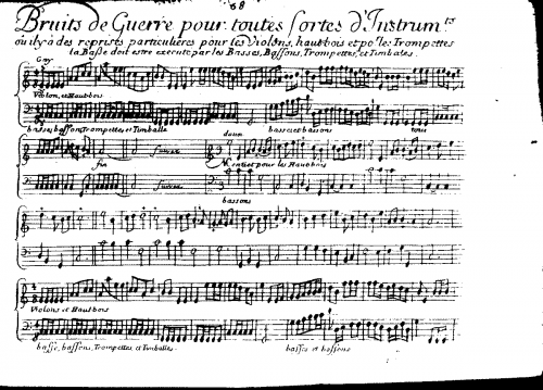 Freillon Poncein - Bruits de guerre - Score