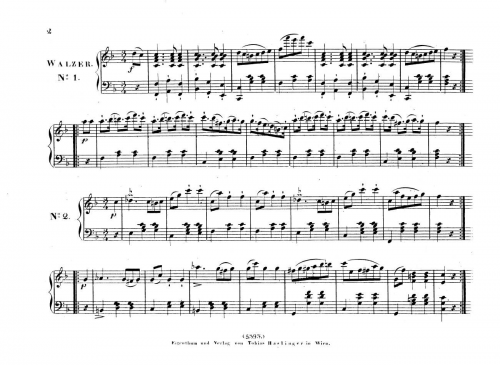 Strauss Sr. - Josephstädter-Tänze - For Piano solo - Score