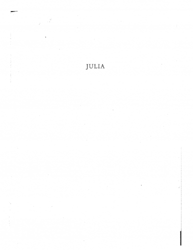 Rosas - Julia - Score