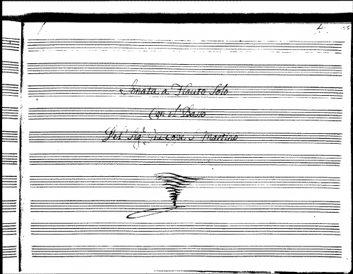 Sammartini - Recorder Sonata in F minor - Score