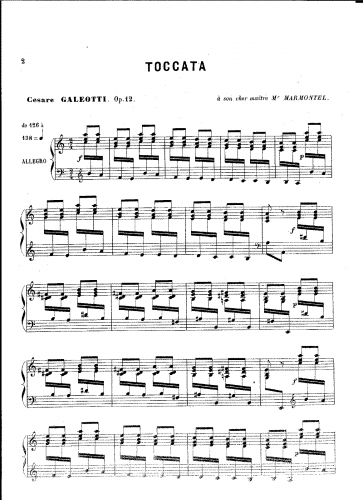 Galeotti - Toccata - Score