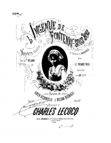 Lecocq - L'ingénue de Fontenay-sous-Bois - Score