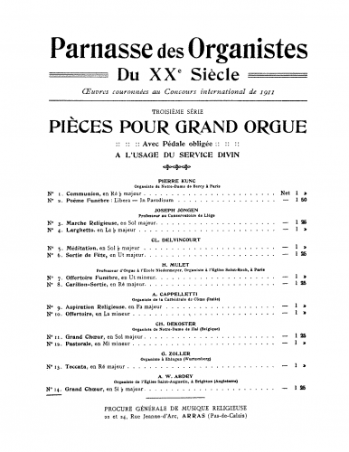 Abdey - Grand Choeur - Score
