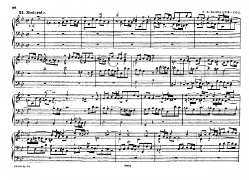 Eberlin - Fugue in G minor - Score