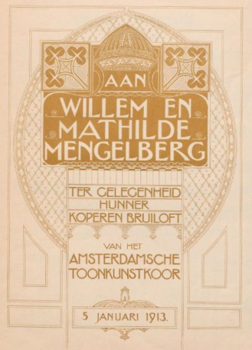 Dopper - Mengelberg Cantata - Score