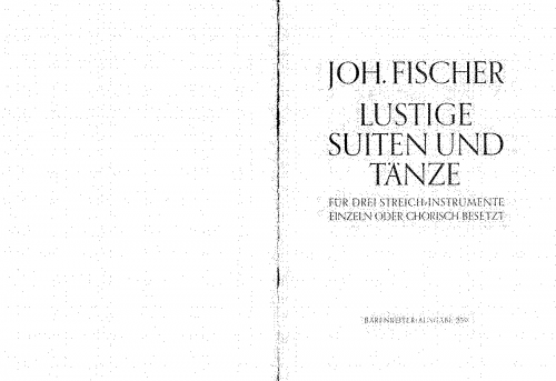 Fischer - Tafelmusik - Score