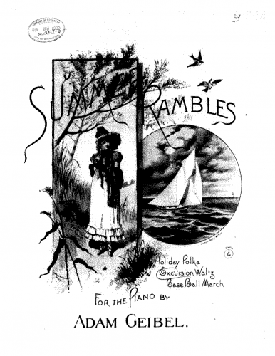 Geibel - 3 Summer Rambles - Piano Score - Excursion Waltz (No. 2)