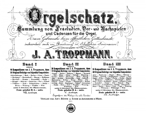 Troppmann - Orgelschatz - Score