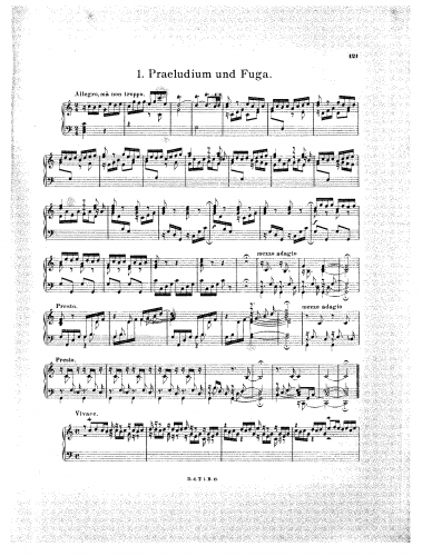 Pachelbel - Keyboard Works - Score