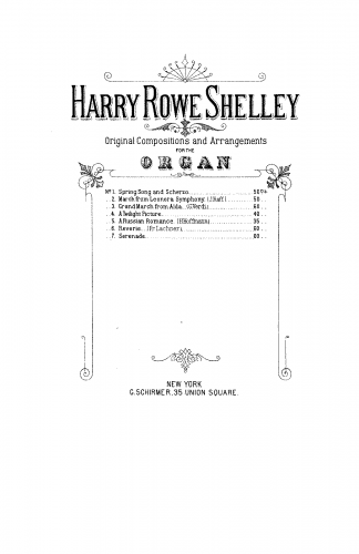 Shelley - Serenade - Score