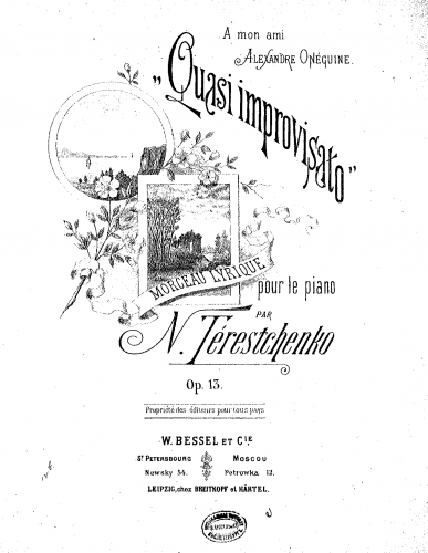 Tereshchenko - Quasi improvisato - Score