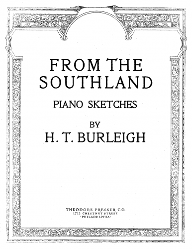 Burleigh - From the Southland - Score