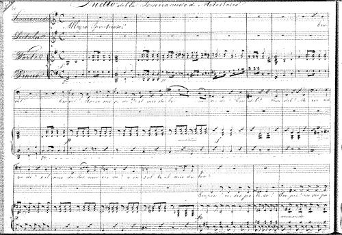 Gerson - Duetto della Semiramide di Metastasio - For Soprano, Tenor and Piano (Composer) - Score