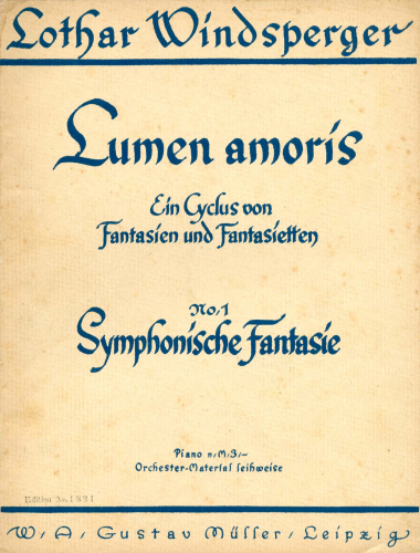 Windsperger - Lumen amoris - 1. Symphonische Fantasie