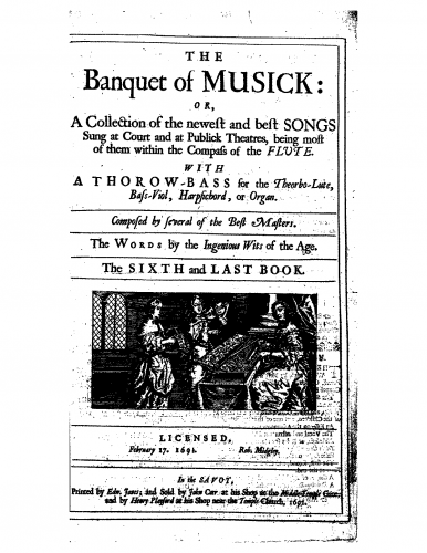 Playford - The Banquet of Musick - Book 6