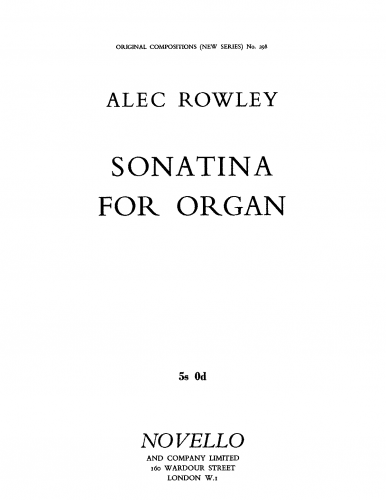 Rowley - Organ Sonatina - Score