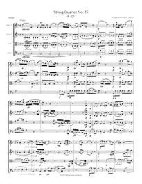 Mozart: String Quartet No. 15
