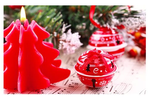Holiday Cards - Candle & Bells