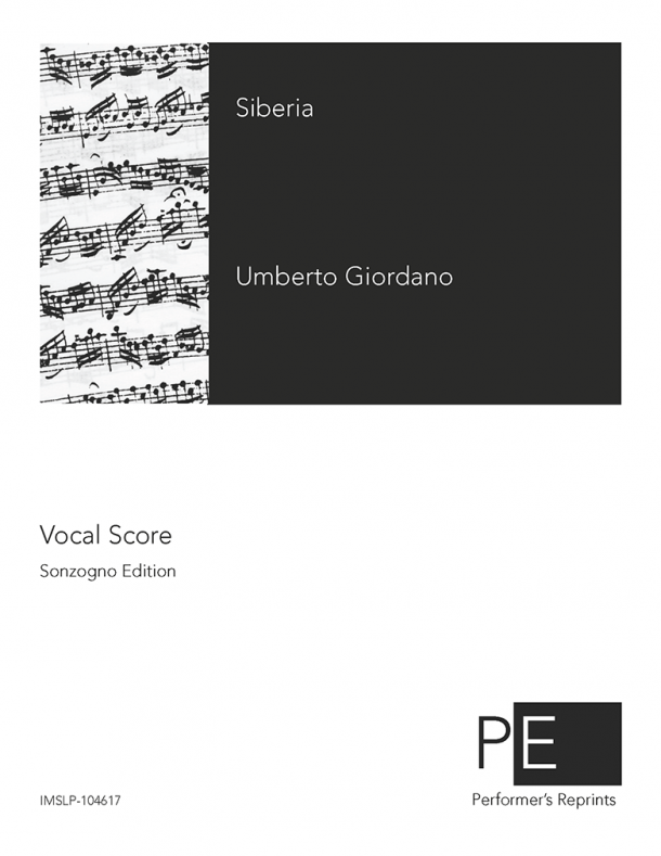 Giordano - Siberia - Vocal Score