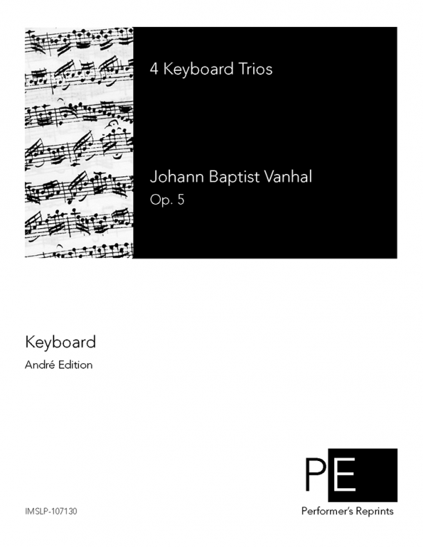 Vanhal - 4 Keyboard Trios - Keyboard